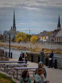 Cambridge town: Thought I was a guest when I arrived, but now I'm a figure in a painting.