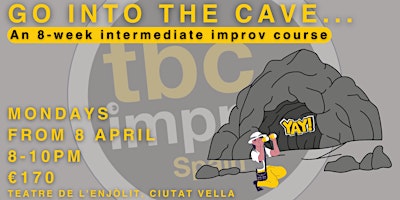 Go into the cave - An Improv Course with TBC Spain | Teatre de l'Enjòlit