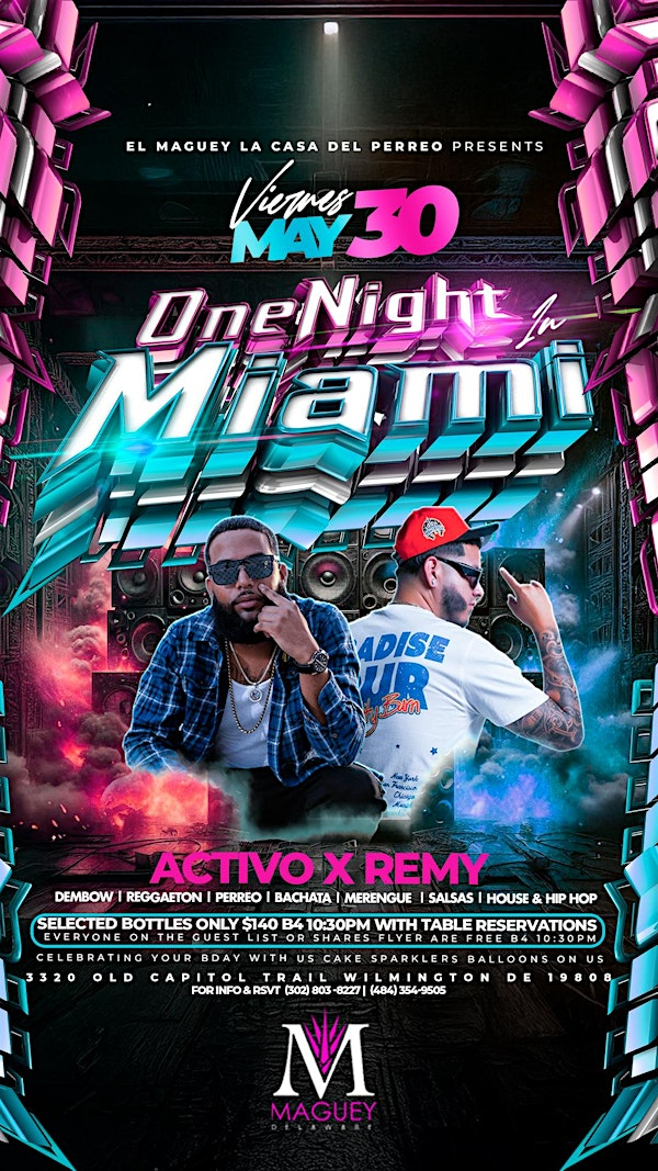 One Night in Miami PERREO Party | El Maguey