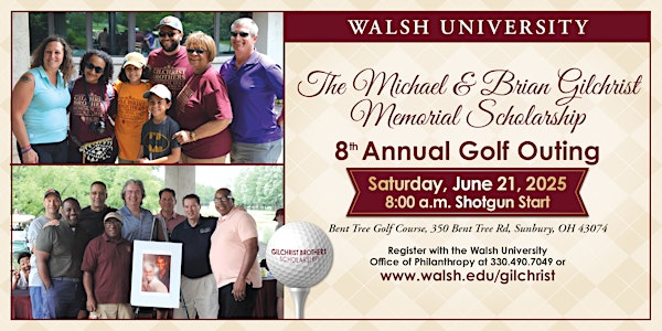 2025 Gilchrist Brothers Scholarship Golf Outing | Bent Tree Golf Club, Bent Tree Road, Sunbury, OH, USA