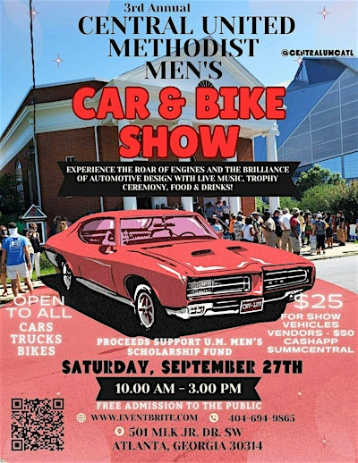 3rd Annual Central UMC Men's Car and Bike Show! | Central United Methodist Church