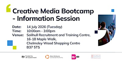 Information Session - BritAsia TV Academy - Creative Industries | Solihull Recruitment & Training Centre, B37 5TS