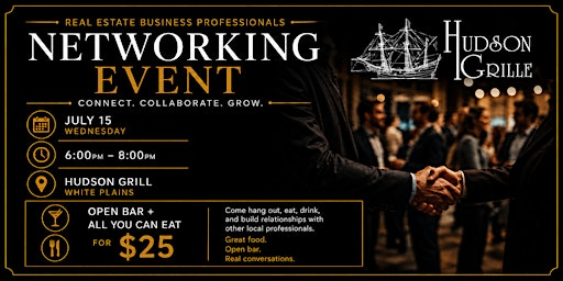 Real Estate Business Professionals Networking Event | Hudson Grille