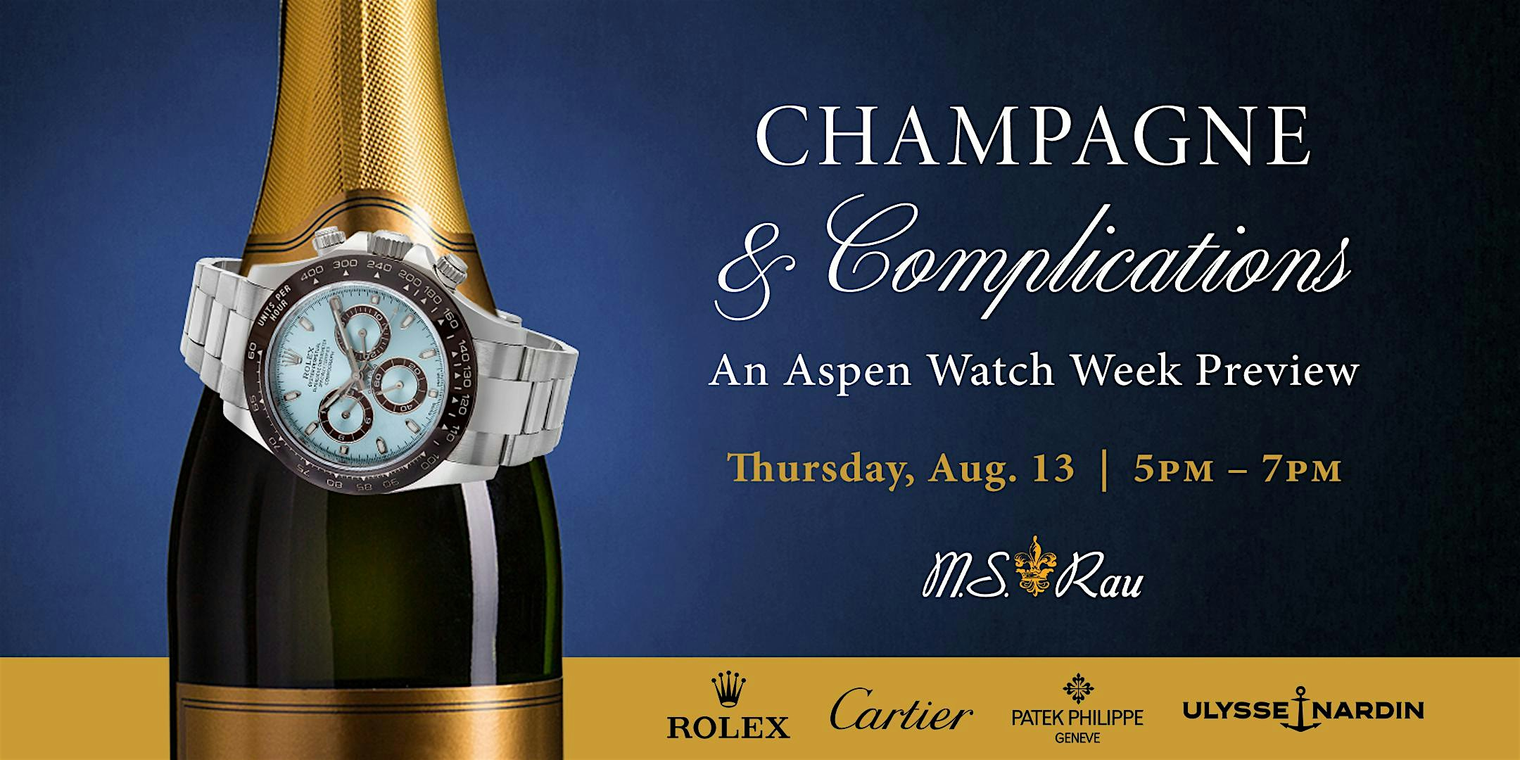 Champagne & Complications: A Watch Week Preview at M.S. Rau | M.S. Rau