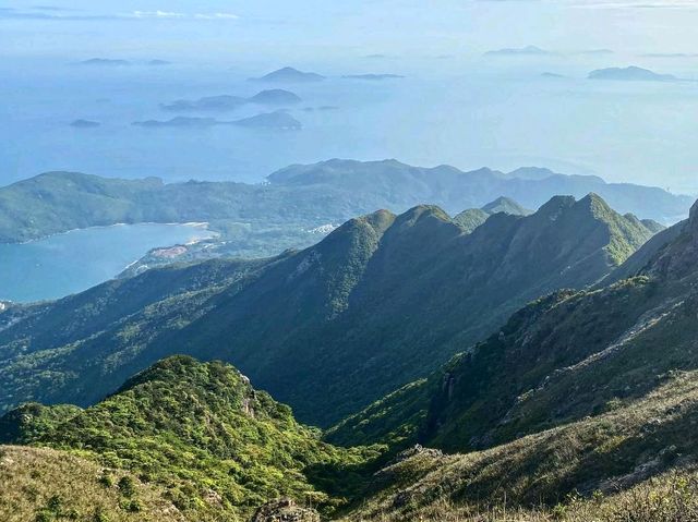 Amazing sun rise in the Lantau Peak