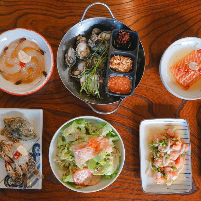 เออ กุ้งเผา บุฟเฟต์อลาคาสสุดจัดในย่านบางแสน 