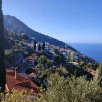 Greece, Samos island ,Manolates waterfall 