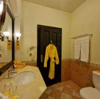 Room and bathroom at the Sharm hotel