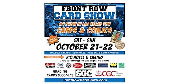 FRONT ROW CARD & COMIC SHOW - Sports Cards, Pokemon & Comic Books | Rio All-Suite Hotel & Casino