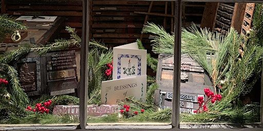 Printing Holiday Cards - Holiday on the Farm Workshop 2023 | The Farmers' Museum