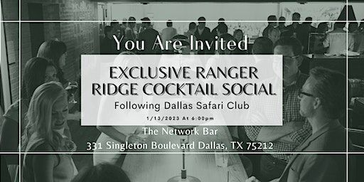 Exclusive Ranger Ridge Cocktail Social: The Network Bar | The Network Bar