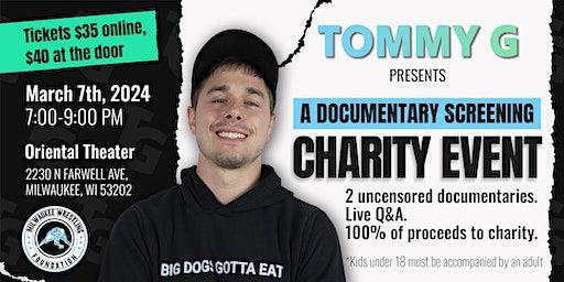 Tommy G Presents: | Oriental Theatre MKE, North Farwell Avenue, Milwaukee, WI, USA