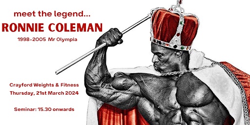 Ronnie Coleman Seminar - at Crayford Weights & Fitness | Crayford Weights & Fitness