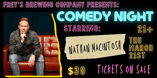 COMEDY NIGHT w/ Nathan Macintosh | Frey's Brewing Company - Farm Brewery & Tasting Room