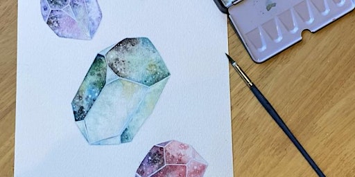 Crystal watercolour workshop (beginners) | Nest Studio