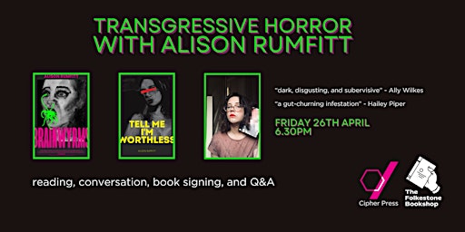 Transgressive Horror with Alison Rumfitt | The Folkestone Bookshop