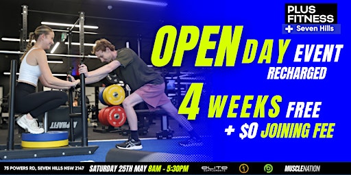 Plus Fitness Seven Hills Open Day Event - Recharged Fitness | 75 Powers Rd