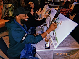 Boozy Brushes Christmas Special Sip and Paint Party, Leeds! | Blue Dog