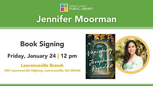 Author Talk & Book Signing with Jennifer Moorman | Gwinnett County Public Library - Lawrenceville Branch