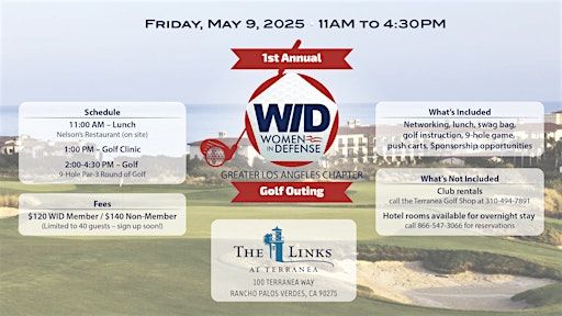 1st Annual WIDGLAC Golf Outing | Terranea Resort