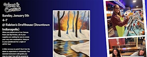 Winter Sunset Paint and Sip | Ralston's Drafthouse