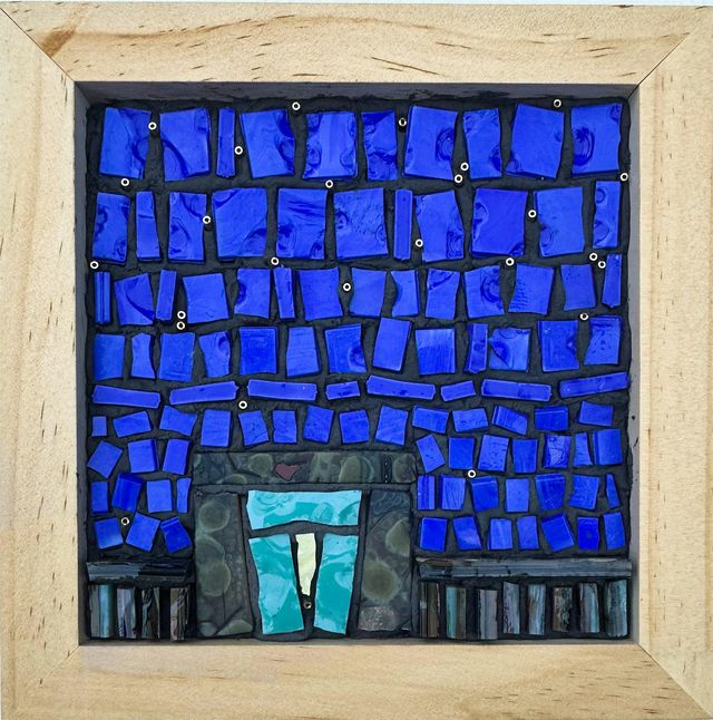 Same but Different: Mosaic of Standard and Altered Glass in Mortar | Pilchuck Glass School - Seattle Office