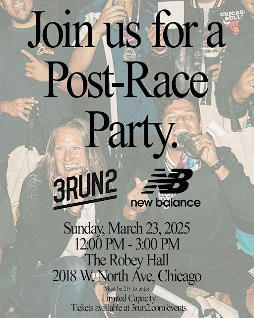 Post-Race Party (3RUN2 x New Balance) | The Robey Hall