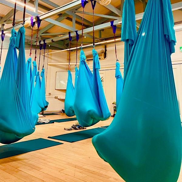 Aerial Sound Bath & Gentle Yin Yoga Flow 11am-12.30pm, 1st June, Edinburgh | The Crags Centre