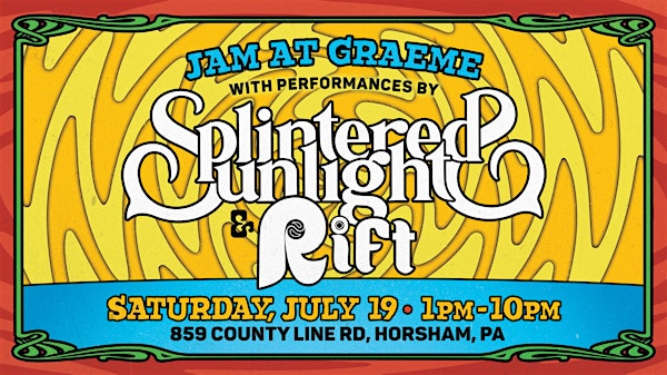 Jam at Graeme - Splintered Sunlight and Rift, seven hours of Live music! | Graeme Park