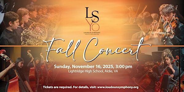 Loudoun Symphony Youth Orchestra Fall Concert | Lightridge High School