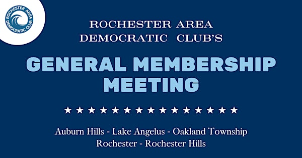 Rochester Area Democratic Club Monthly Meeting | First Congregational Church, UCC