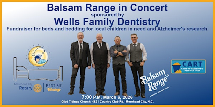 Balsam Range in Concert sponsored by Wells Family Dentistry | Glad Tidings Church