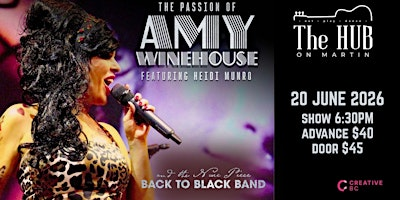 Live music @ The Hub On Martin -The Passion of Amy Winehouse ft Heidi Munro | The Hub on Martin
