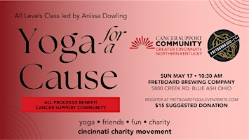 Yoga for a Cause - benefitting Cancer Support Community of Gr. Cincy + NKY | Fretboard Brewing Company