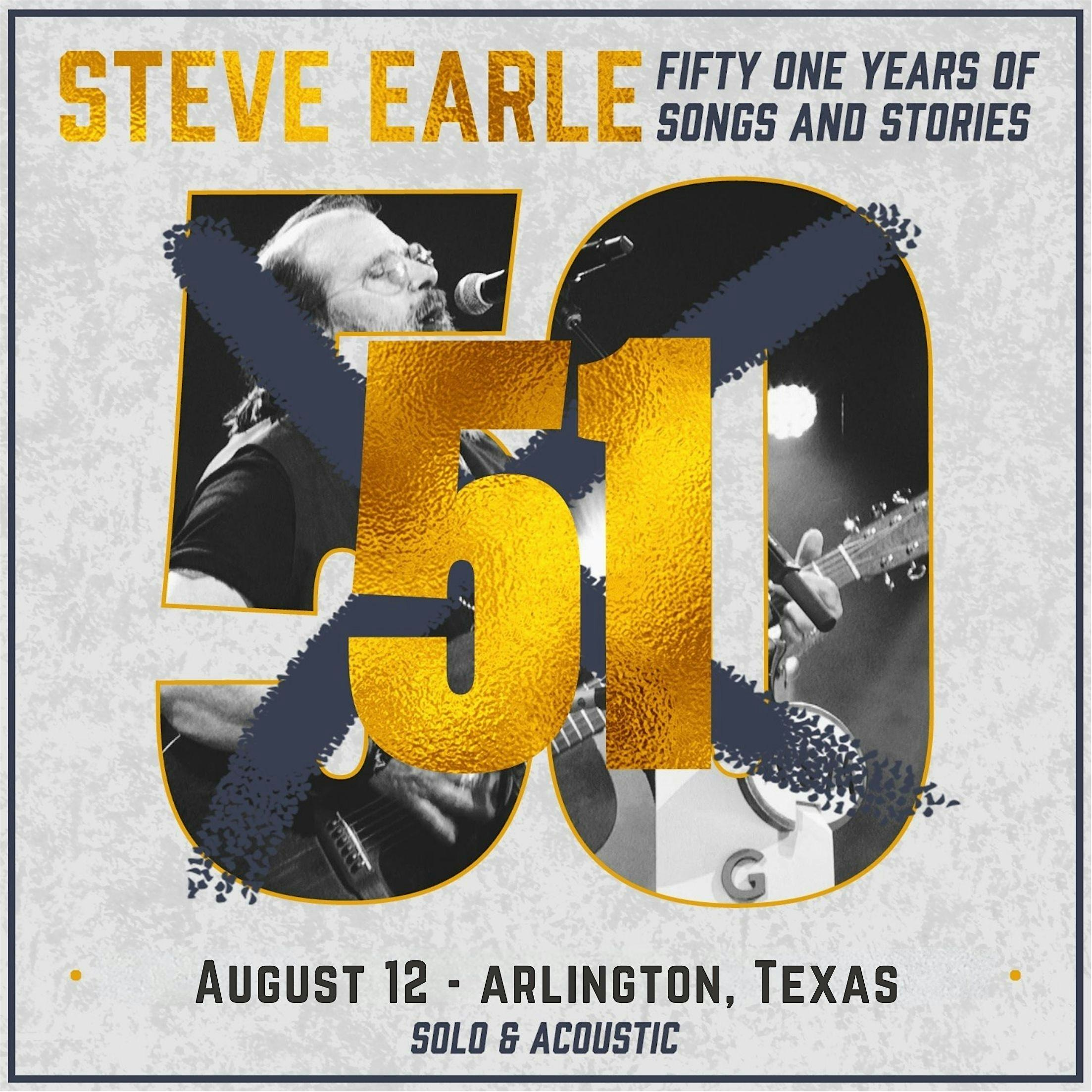 Steve Earle - 51 Years of Songs & Stories Tour | Arlington Music Hall