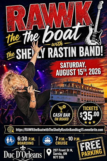 RAWK THE BOAT w/ The Shelly Rastin Band | 297 Front St N