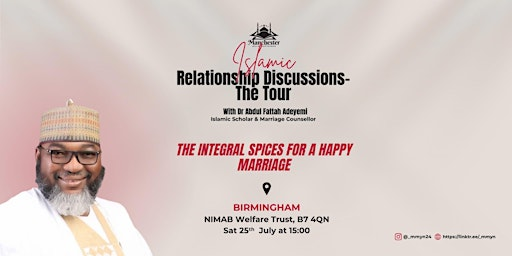Islamic Relationship Discussions - The Tour 2026 - Birmingham | NIMAB Welfare Trust