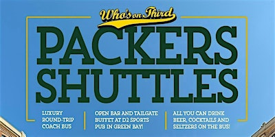 Packer Shuttle to Lambeau | Who's on Third| Packers vs Bears | Who's on Third | A Cream City Concepts Destination