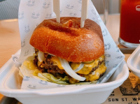 超好食漢堡包🍔配日落🌄加海景❤️