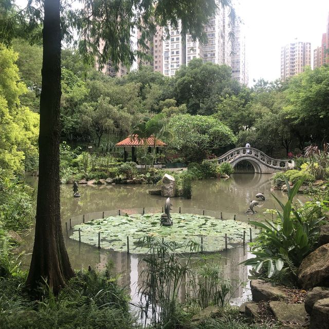環境舒適嘅市鎮公園