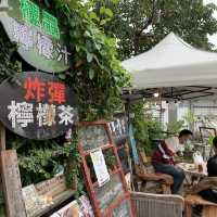 花蓮必吃炸彈蔥油餅～配上一杯炸彈檸檬茶雙重享受