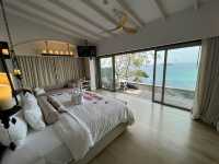 Private pool villa with stunning beach view