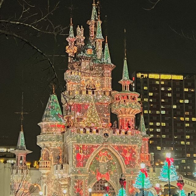 크리스마스 롯데월드 매직캐슬 무료로 볼 수 있는 석촌호수 위치 꿀팁 🎄