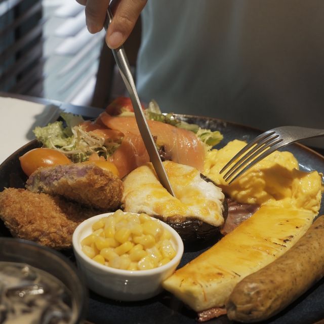 日式洋食樓上café，享受田園健康餐 