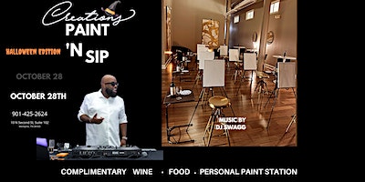 Halloween Paint 'N Sip | CreationsMemphis Downtown, Memphis