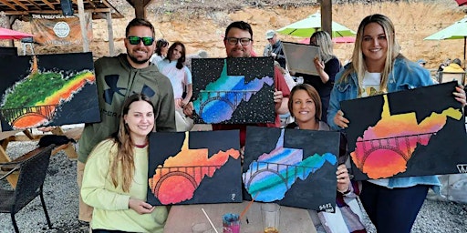 Paint & Sip at The Lost Paddle - WV State Painting | The Lost Paddle Bar And Grill
