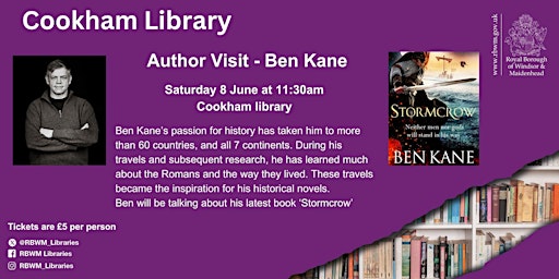 Author visit - Ben Kane | Cookham Library