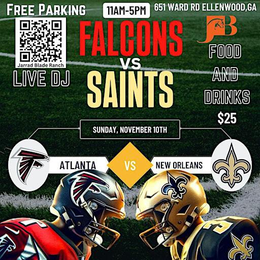 J. Blade Ranch FALCONS vs SAINTS TAILGATE PARTY | J. Blade Ranch