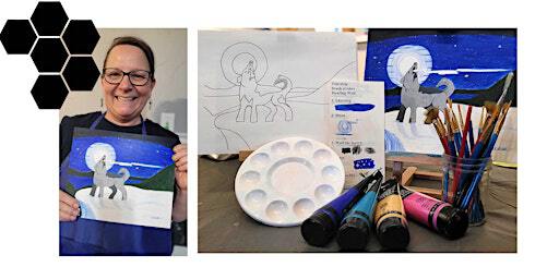 Winter Wolf Howl Paint Night:Kids Class: 10+ | 363 Main Street Bath