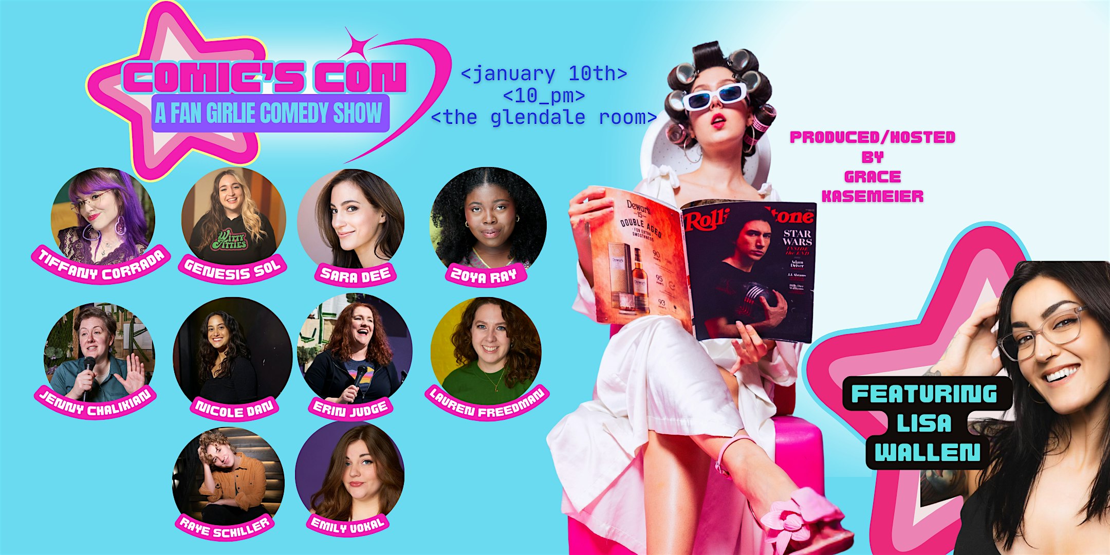 RESCHEDULED Comic's Con: A Fangirlie Comedy Show | The Glendale Room